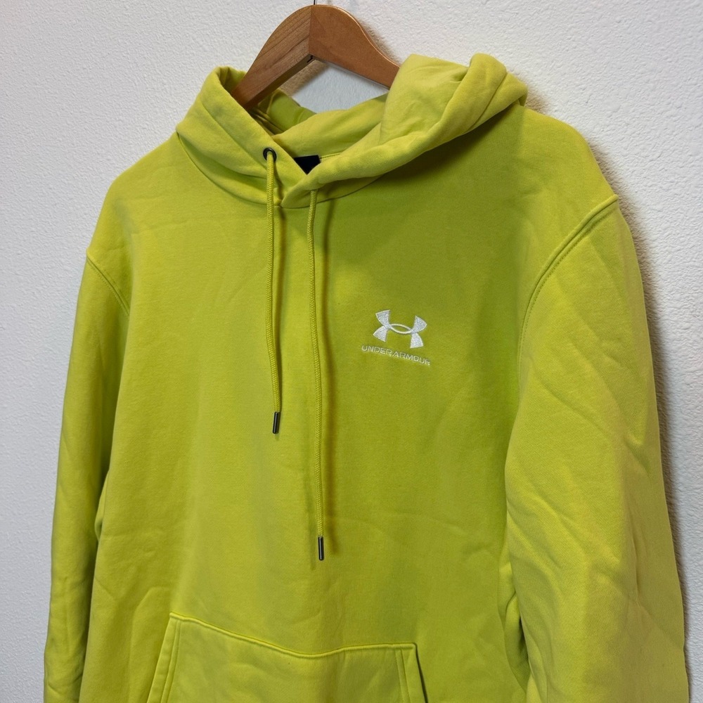 Men's UA‎ Icon Fleece Hoodie X-Large Green XL - Picture 3 of 12